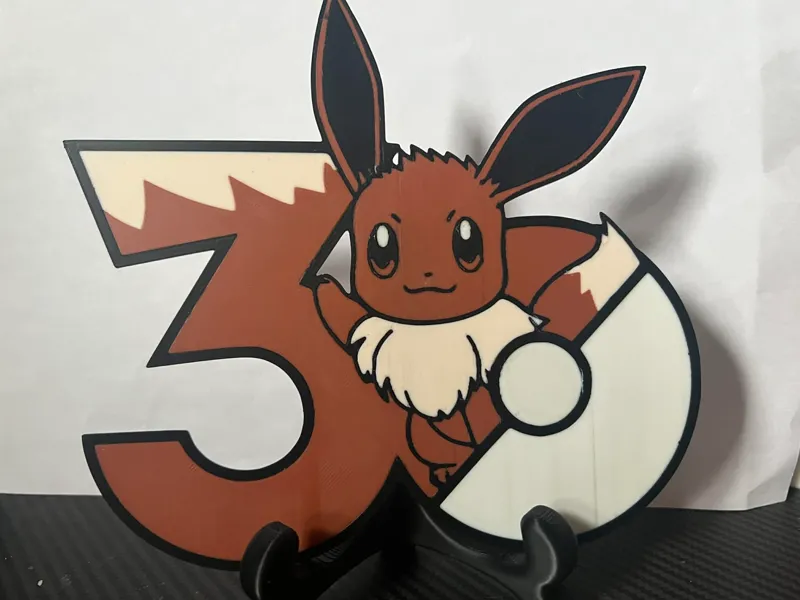 Pokémon 30th Anniversary Eevee Display