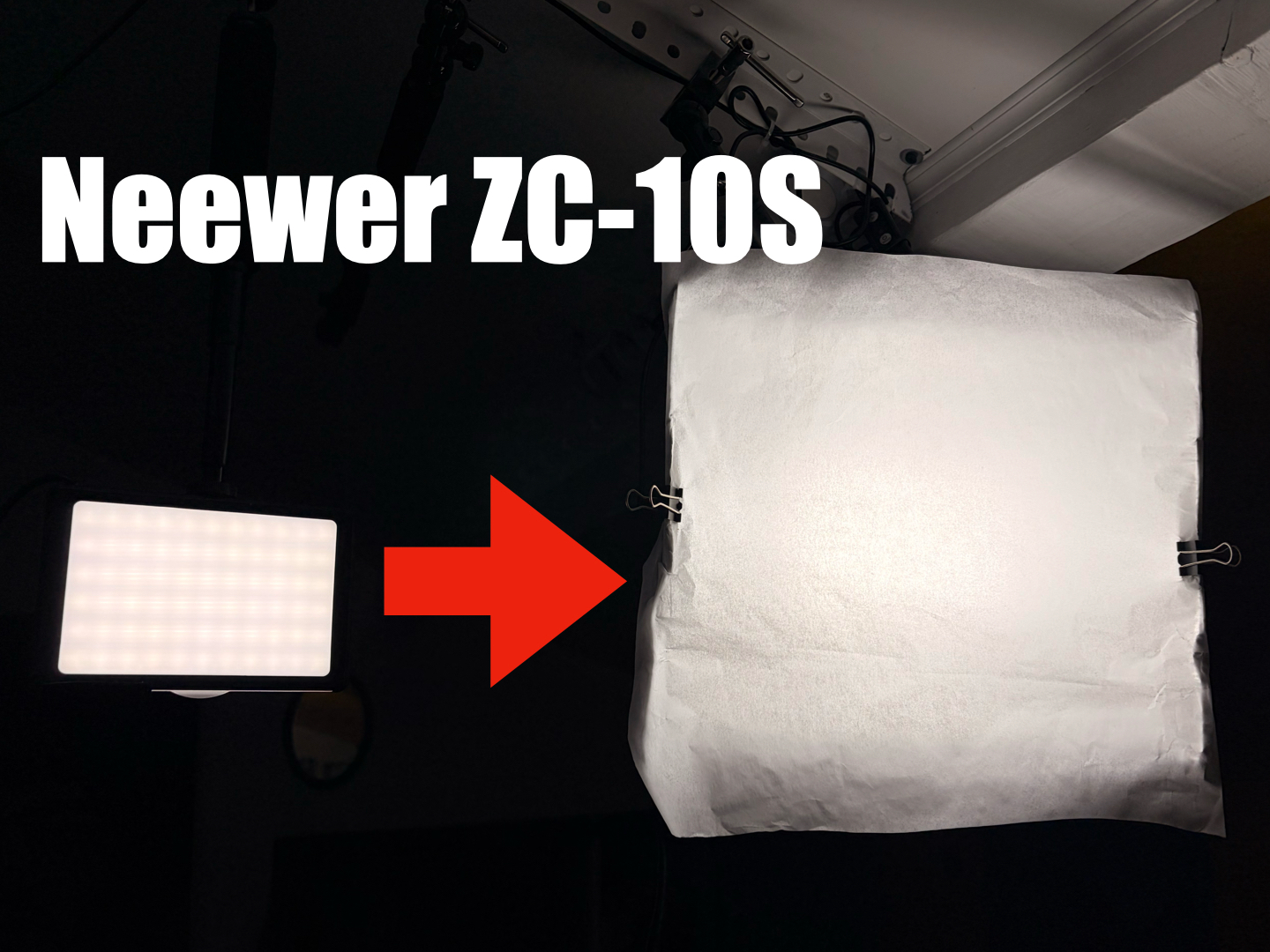 Transformez votre panneau LED Neewer en diffuseur 