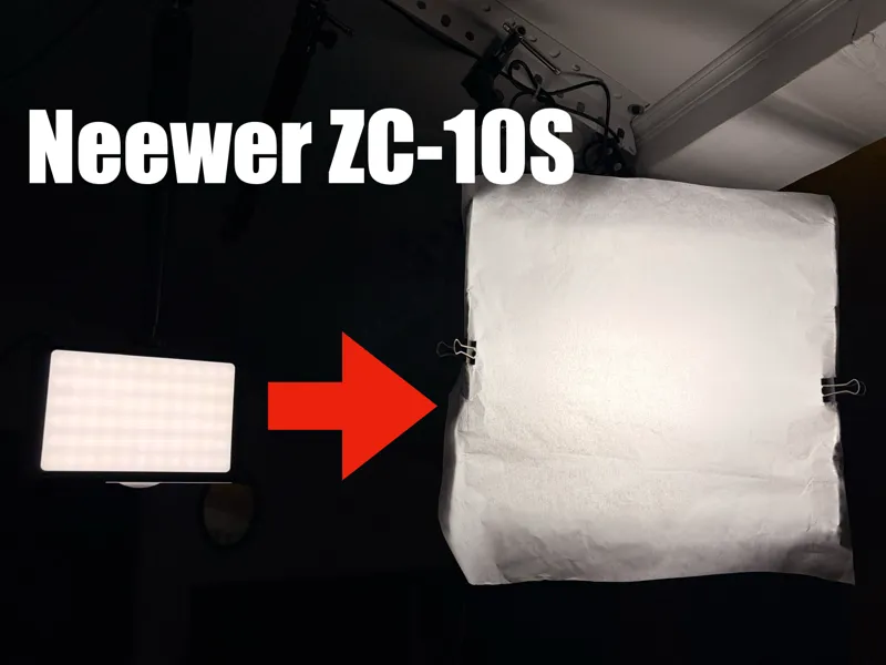 Transformez votre panneau LED Neewer en diffuseur 