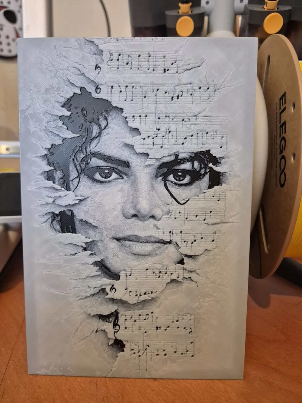 michael jackson song papers hueforge - Free 3D Print Model - MakerWorld