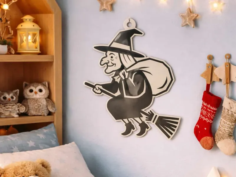 Silhouette della Befana