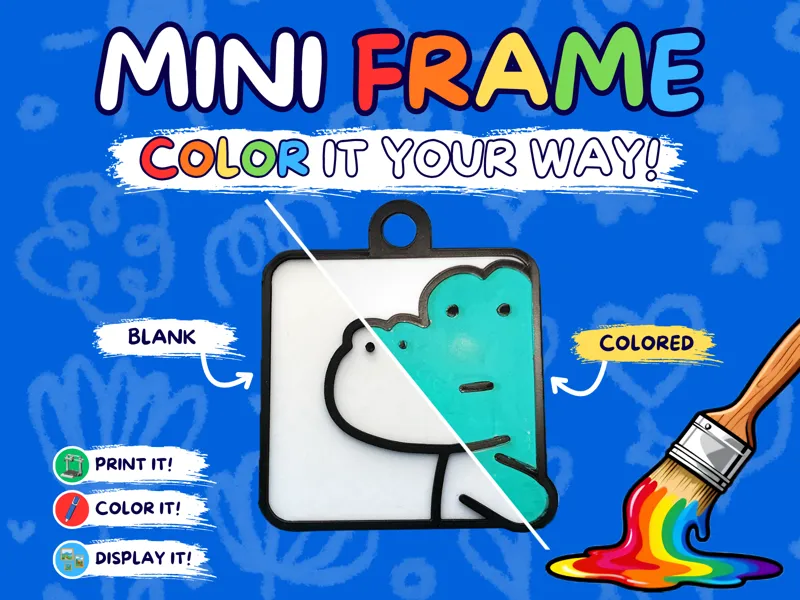 Mini Frames - Doubtful Crocodile