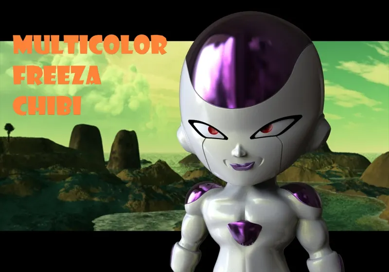 Freeza Chibi - Multicolor and single color profile