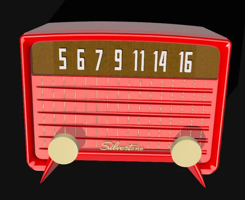 1950 Silvertone 742 AM Radio