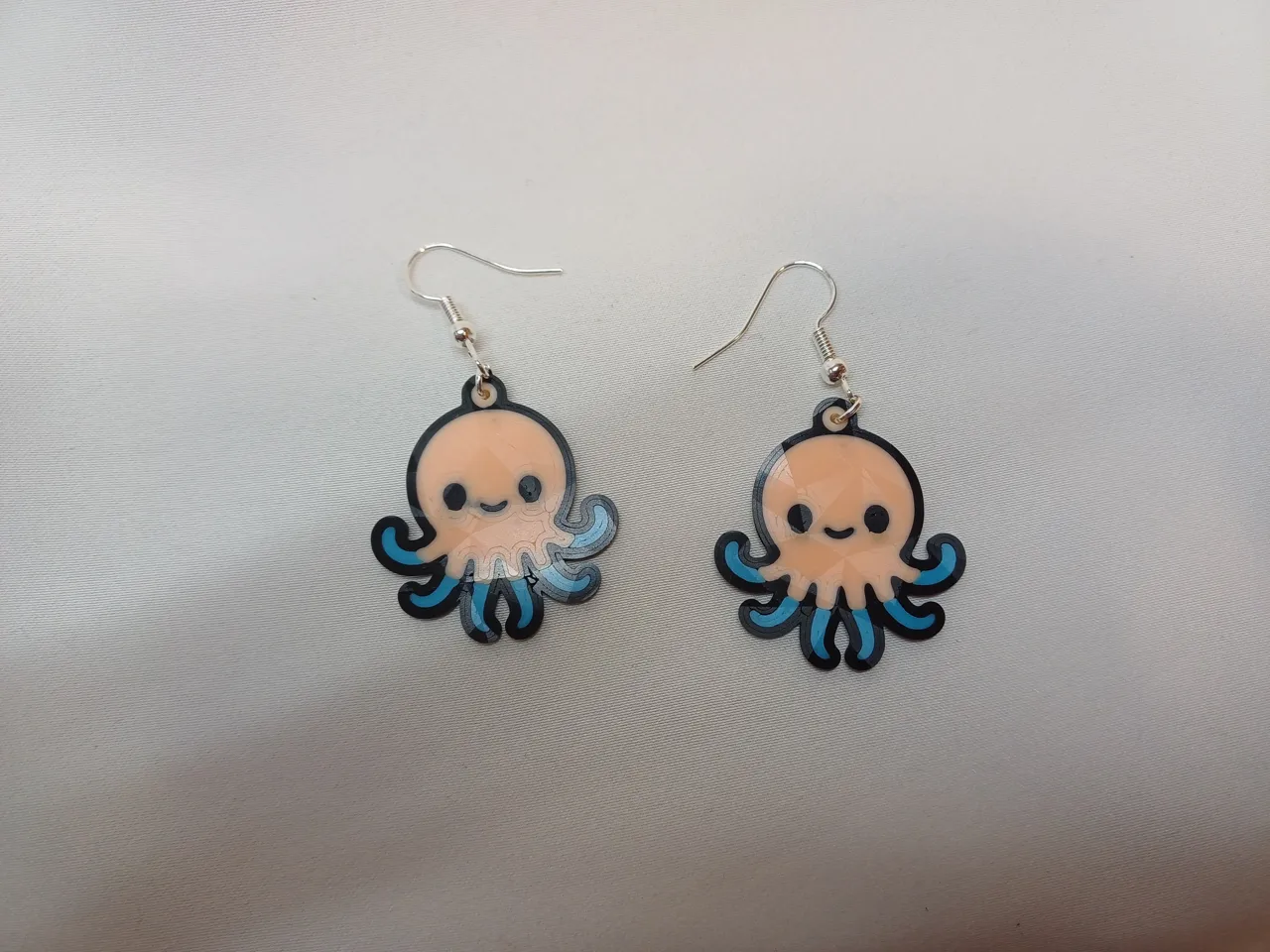 Boucles d’oreilles Pieuvre Kawaii view 2