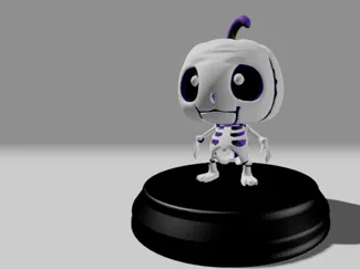 Skully pumpkin