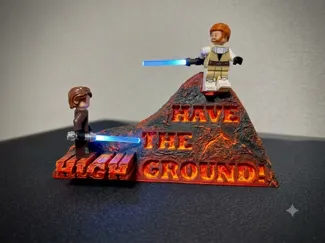"I Have the High Ground!" –Minifig Display Stand