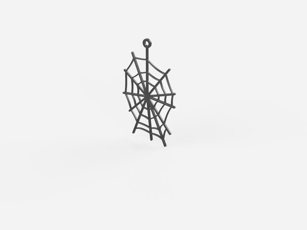 spider webs - earrings view 2