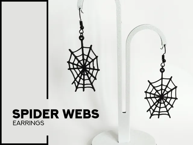 spider webs - earrings