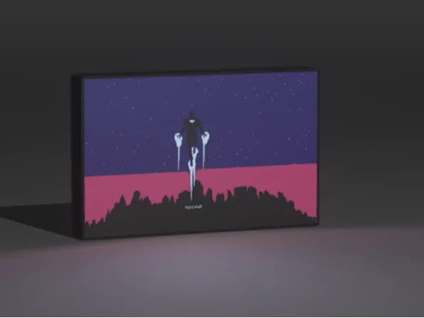 Iron Man Minimalist Light Box