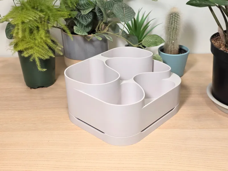 Multi-Level Succulent Planter with Drainage