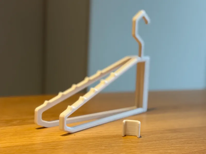 Yet Another Foldable Clothes Hanger (with clips)