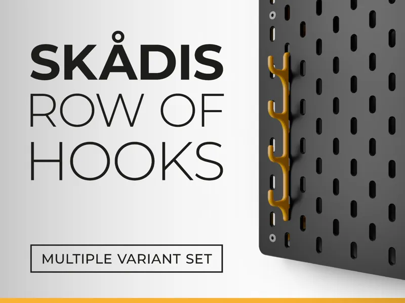 IKEA Skadis Row of Hooks