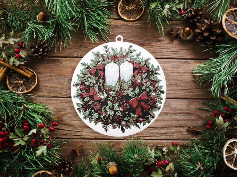 Christmas tree bauble ornament