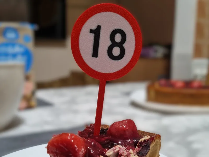18th Birthday Cake Topper