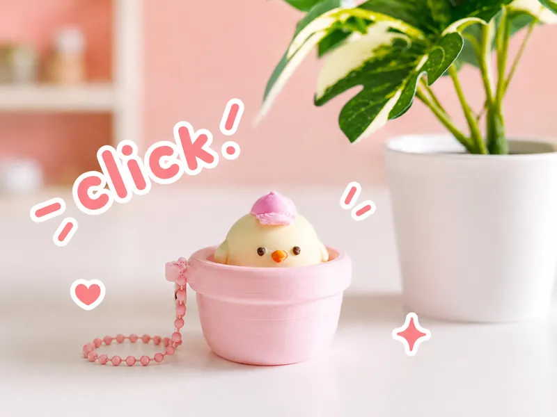 Chick Hat Pot Clicker