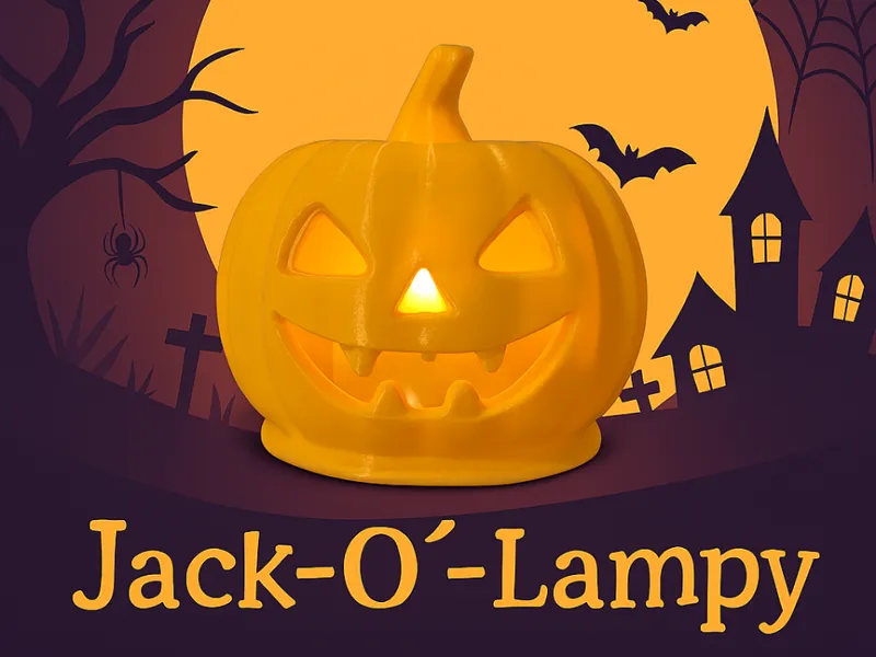 Jack-O'-Lampy – Halloween Teelicht Kürbislampe