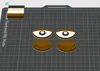 Eyes with two different skin colors
