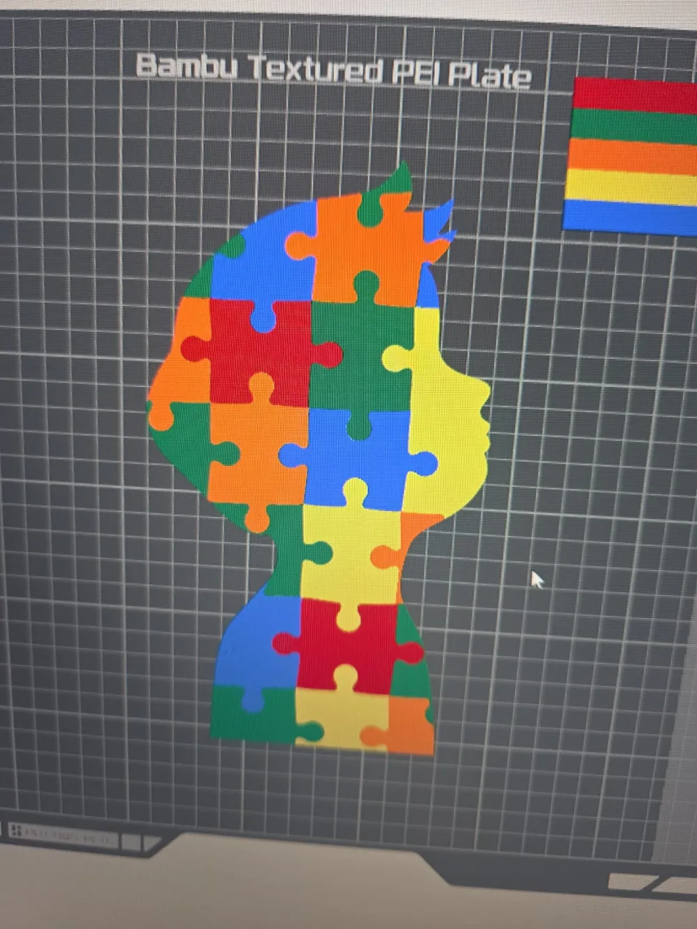 Mind Puzzle Silhouette - Free 3D Print Model - MakerWorld