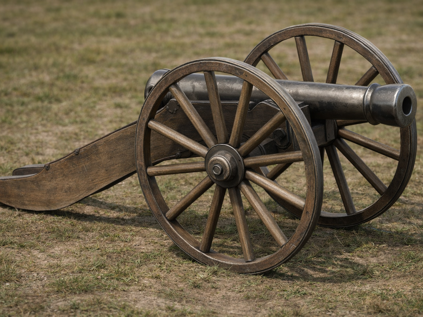 Historic Field Cannon – Modular 3D Model