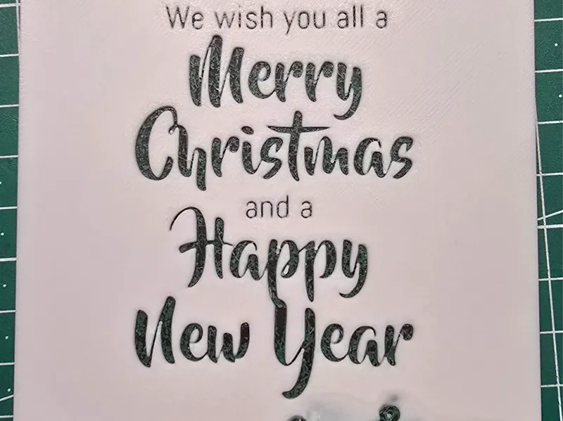 Christmas card hueforge