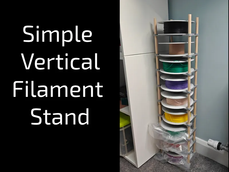 Simple vertical filament stand