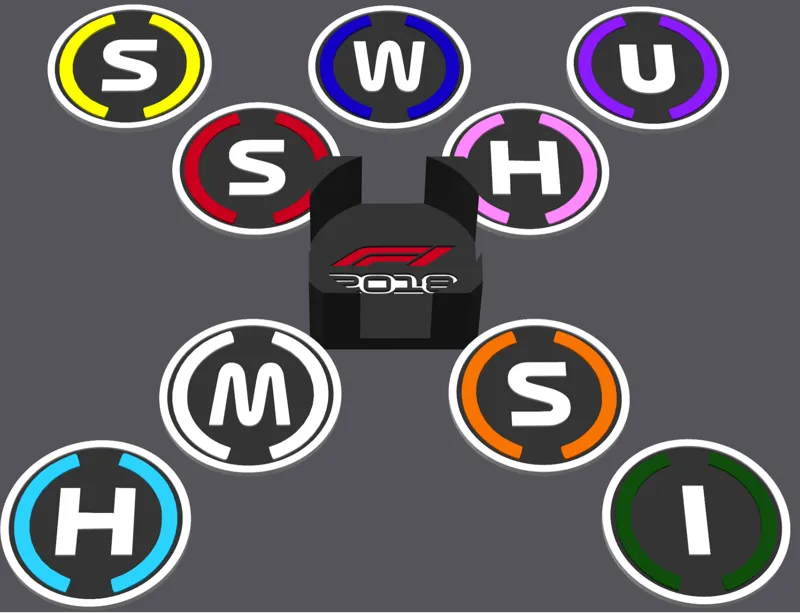 2018 F1 Coaster Set
