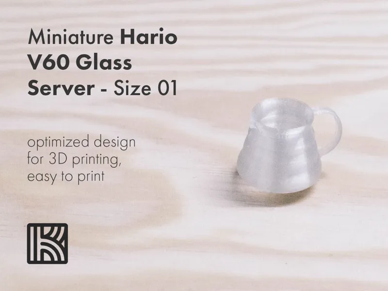 Miniature Hario V60 Glass Server - Size 01