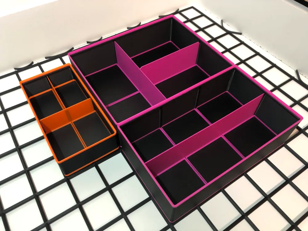 Gridfinity Rounded Box Gridfinity Boxes with Removable Internal Walls - Free 3D Print Model ...