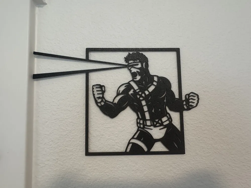 Cyclops wall art from Marvel/X-Men - Free 3D Print Model - MakerWorld