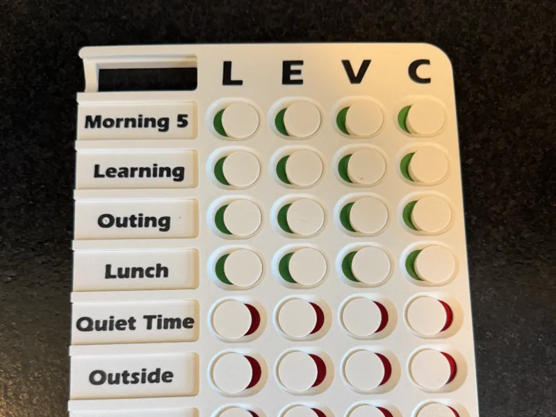 Activity (Chore) Chart, Customize, Print-in-Place