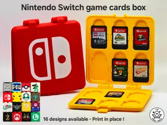 Compact Nintendo Switch Game Box (Print-in-Place)