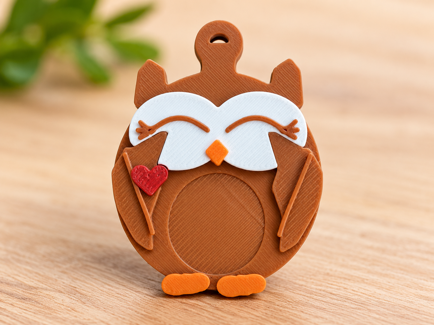 Chaveiro Coruja Personalizáve 3D model