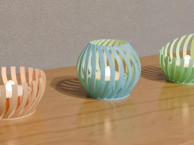 Tealight holder - 3 styles