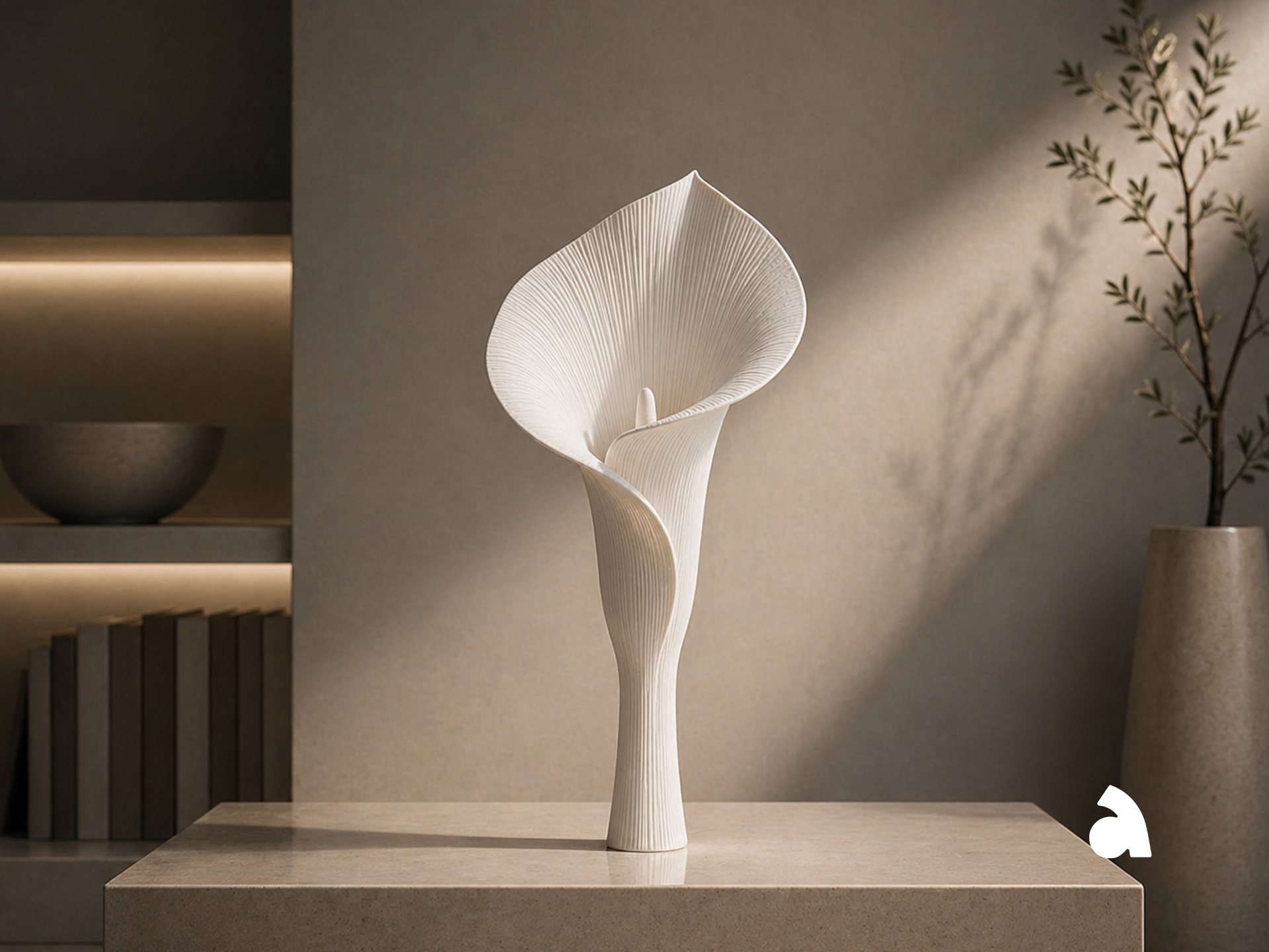 White Calla - Sculptural Decor