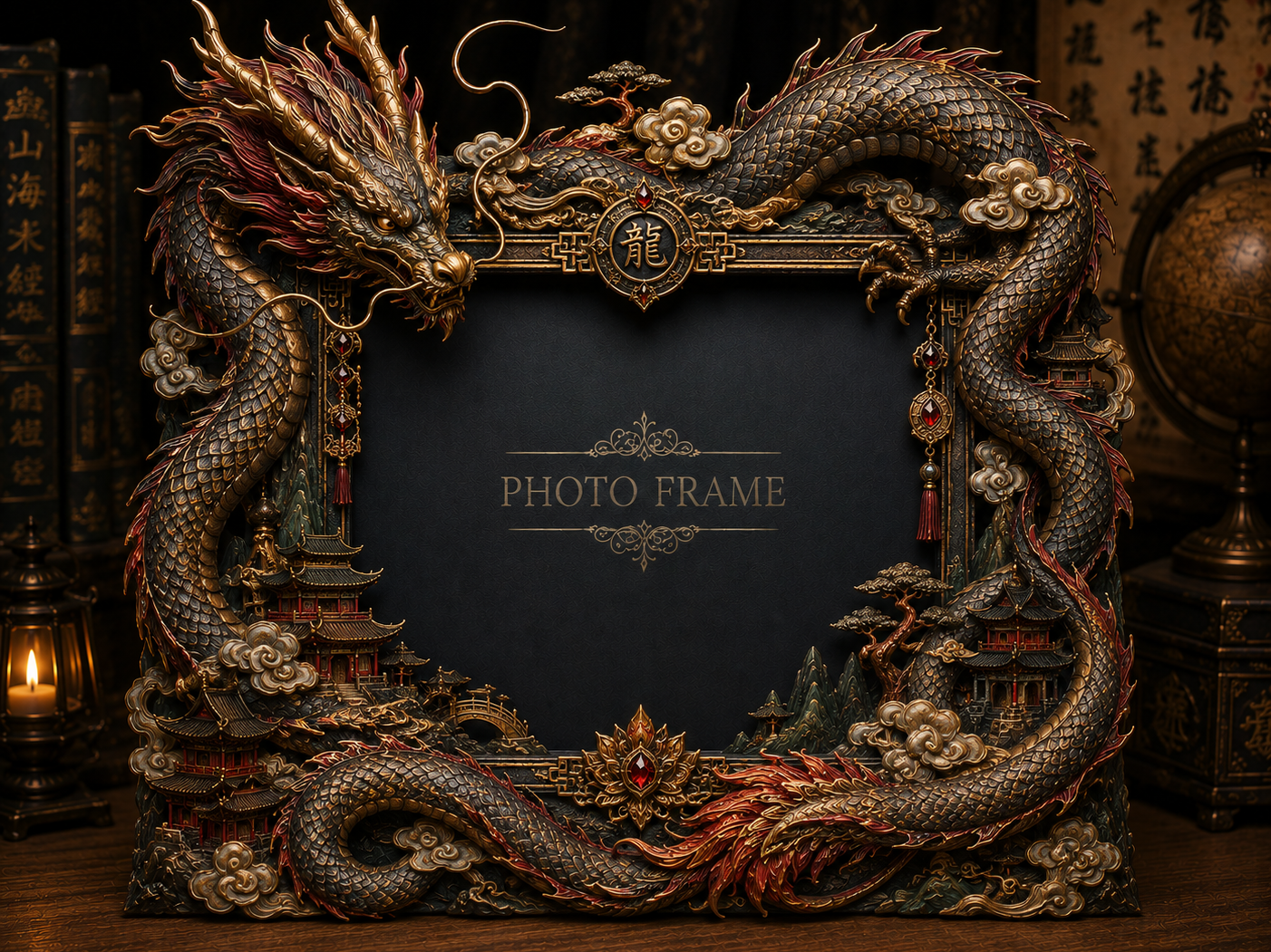 Imperial Dragon Photo Frame 15x10 cm Photo Insert