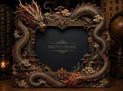 Imperial Dragon Photo Frame 15x10 cm Photo Insert