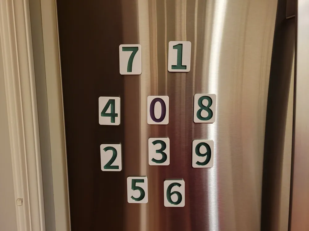 Safe Number Magnets Number Magnets by Phil Caruso MakerWorld: Download Free 3D Models