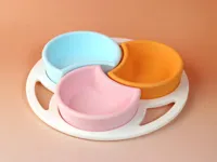 [For PLA Pure filament] Basic set - bowl+tray with handles