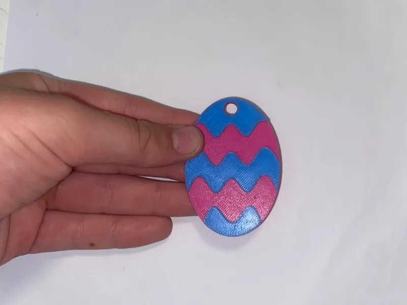 Easter egg keychain