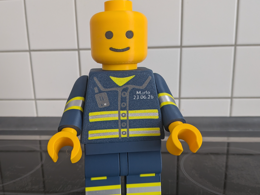 Brick Men Feuerwehr 3D model