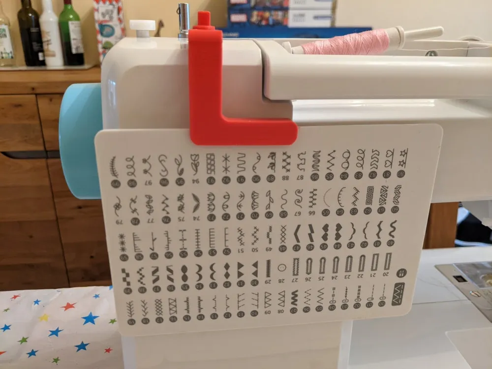 Necchi NM2000 sewing machine stitch card holder by Baz MakerWorld