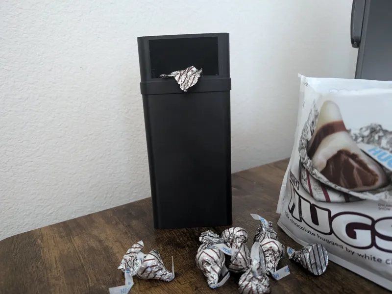 Trash Can for candy wrappers