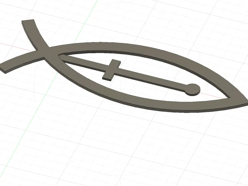 Fish and Cross Bookmark