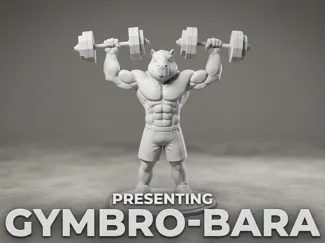 gymbro-bara strong capybara