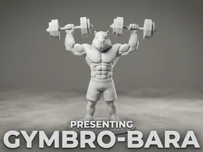 gymbro-bara strong capybara