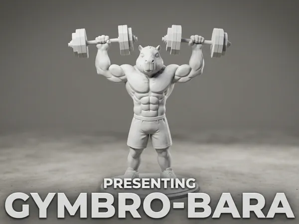 Capybara musclé posture bodybuilder
