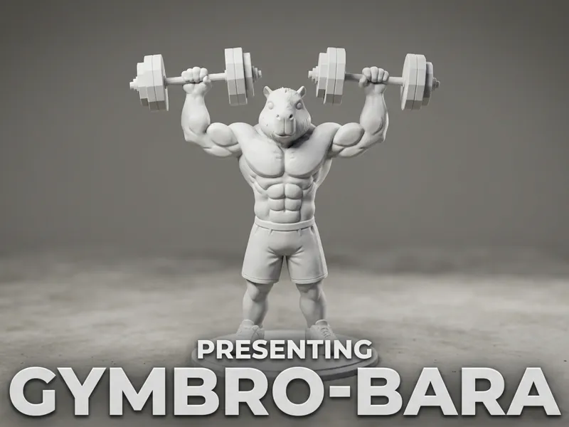 gymbro-bara strong capybara