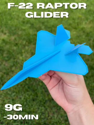 Tapa o cubierta: F-22 Raptor - Lightweight Glider Plane — vista de referencia 2