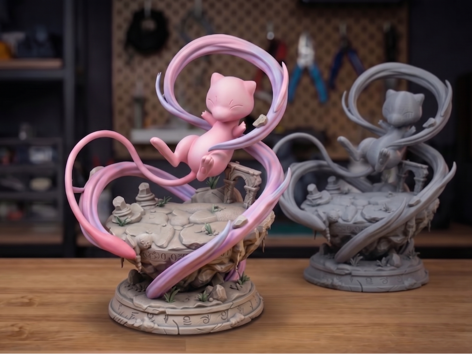 Mew Floating Shrine Diorama
